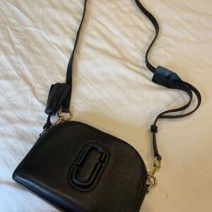 Black Leather Crossbody Bag